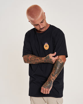 T-Shirt Regular Printed - Feelings Black