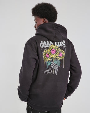 Sweatshirt Kangaroo Hooded - Good Life Black