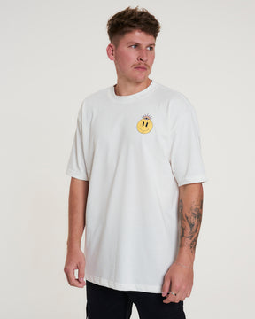 T-Shirt Oversized Printed Feelings - Off White