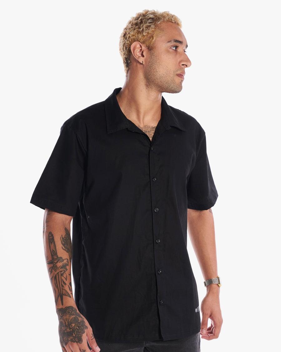 Camisa Casual Plain - Black