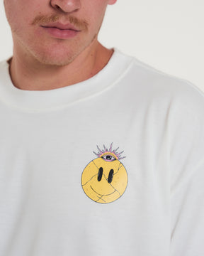 T-Shirt Oversized Printed Feelings - Off White