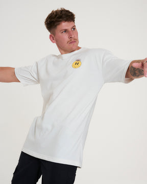 T-Shirt Oversized Printed Feelings - Off White