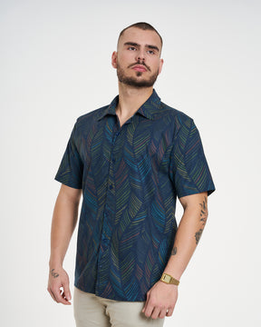 Camisa Casual Elastic Printed - Brasil