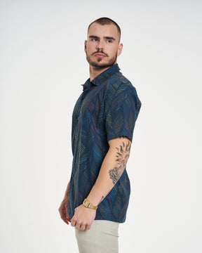 Camisa Casual Elastic Printed - Brasil