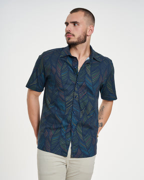 Camisa Casual Elastic Printed - Brasil