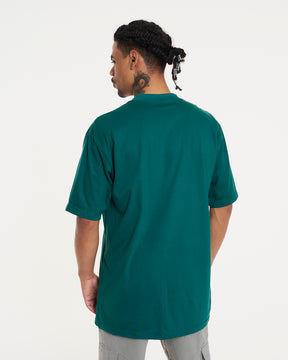 T-Shirt Oversized Printed Panther - Green Forest