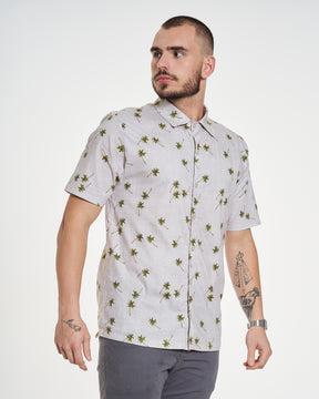 Camisa Casual Elastic Printed - Deserto