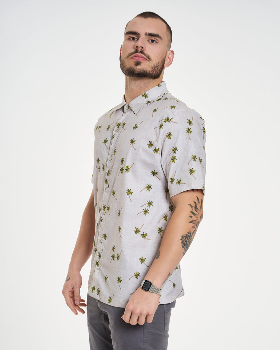 Camisa Casual Elastic Printed - Deserto