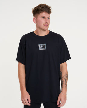 T-Shirt Regular Printed - Brainwash Black