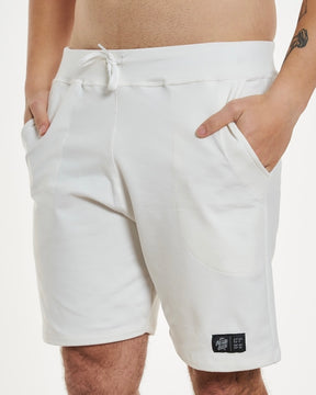 Shorts de Sweatshirt Elastic - Off White