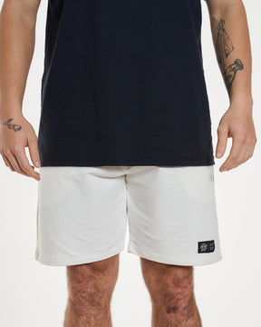 Shorts de Sweatshirt Elastic - Off White