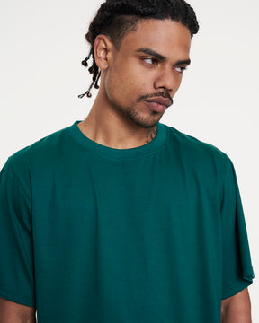 T-Shirt Regular Plain - Green Forest