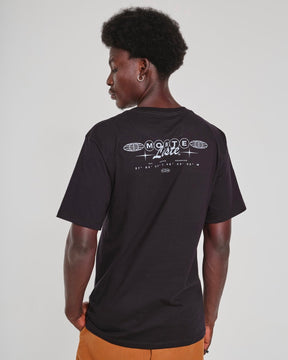 T-Shirt Regular Printed - Letter Black