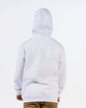 Sweatshirt Kangaroo Hooded - White Plain