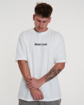 T-Shirt Oversized Printed Courage - Off White
