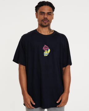 T-Shirt Regular Printed - Lighter Black