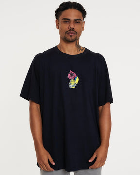 T-Shirt Regular Printed - Lighter Black