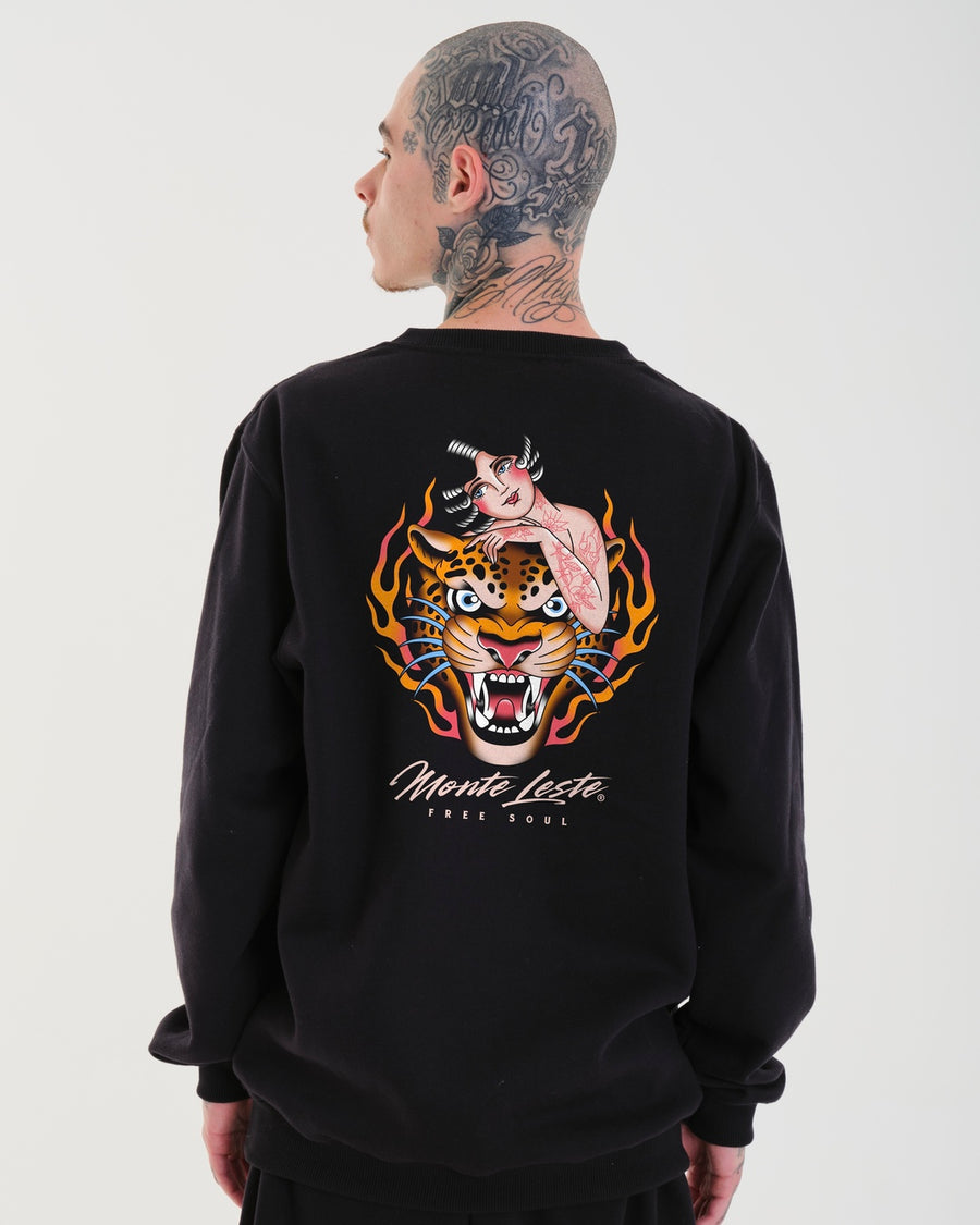 Crewneck Sweatshirt - Soul Black