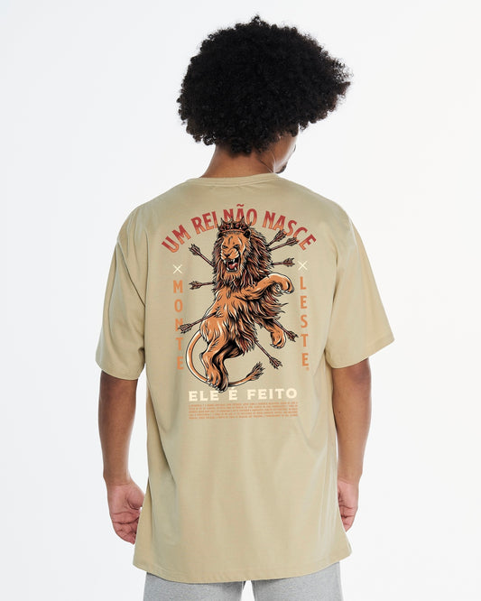 Printed T-Shirt - Beige Lion