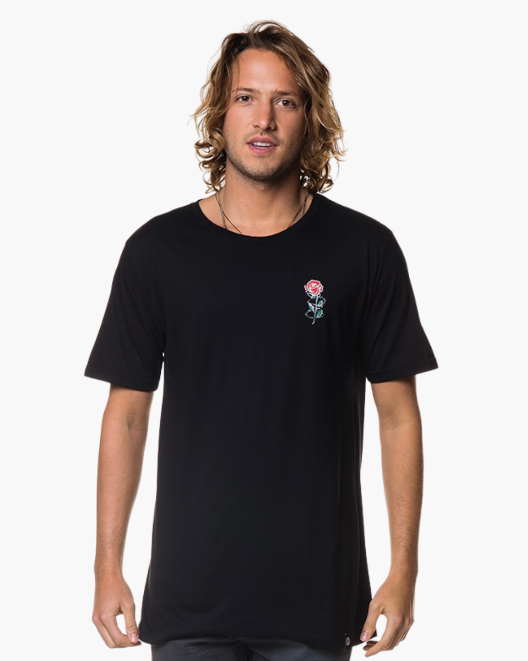 Printed T-Shirt - Rose Black