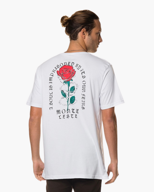 Printed T-Shirt - Rose White