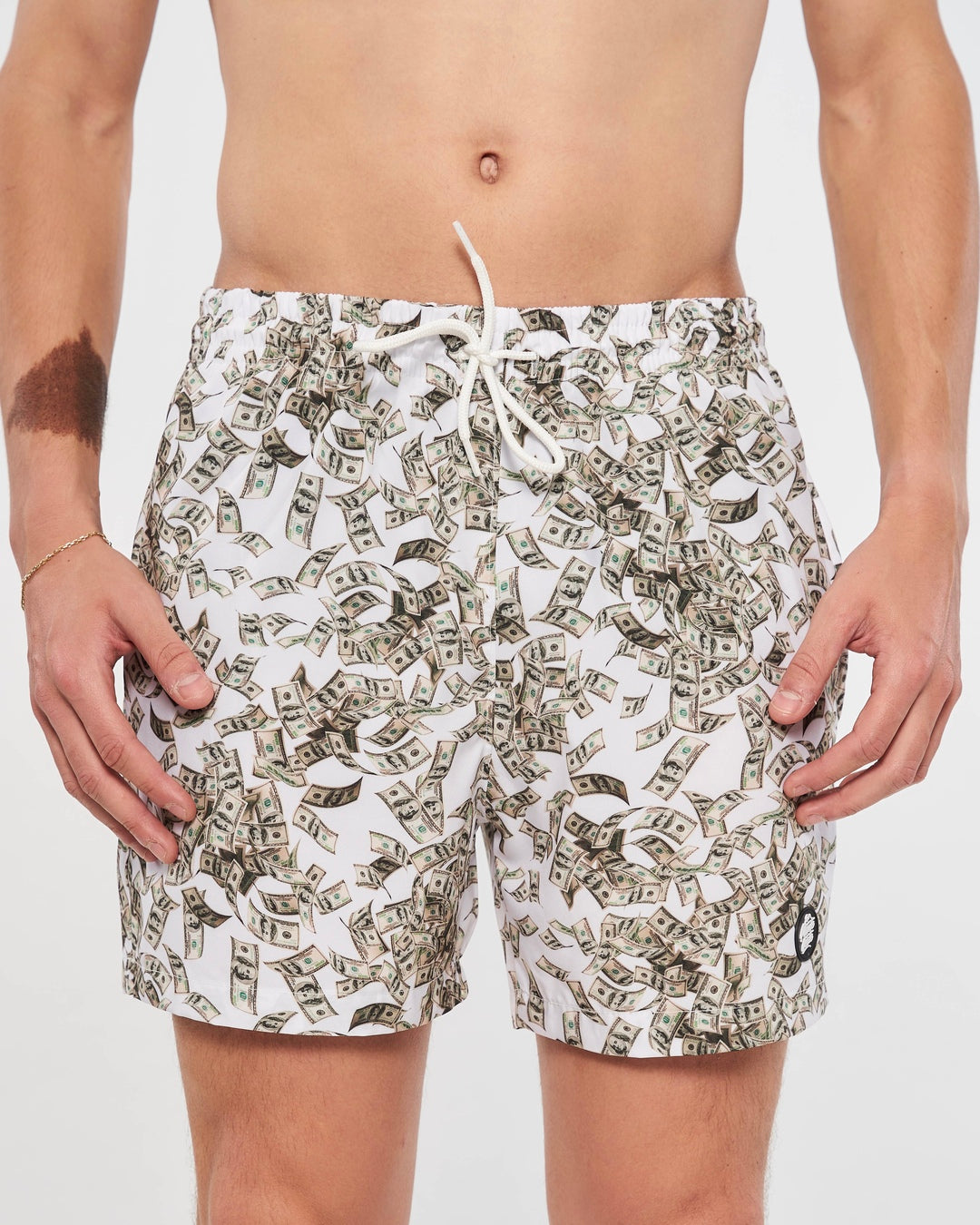 Water Shorts Elastic Printed - Money
