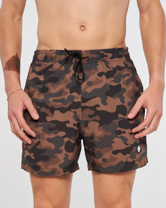 Water Shorts Elastic Printed - Camouflage