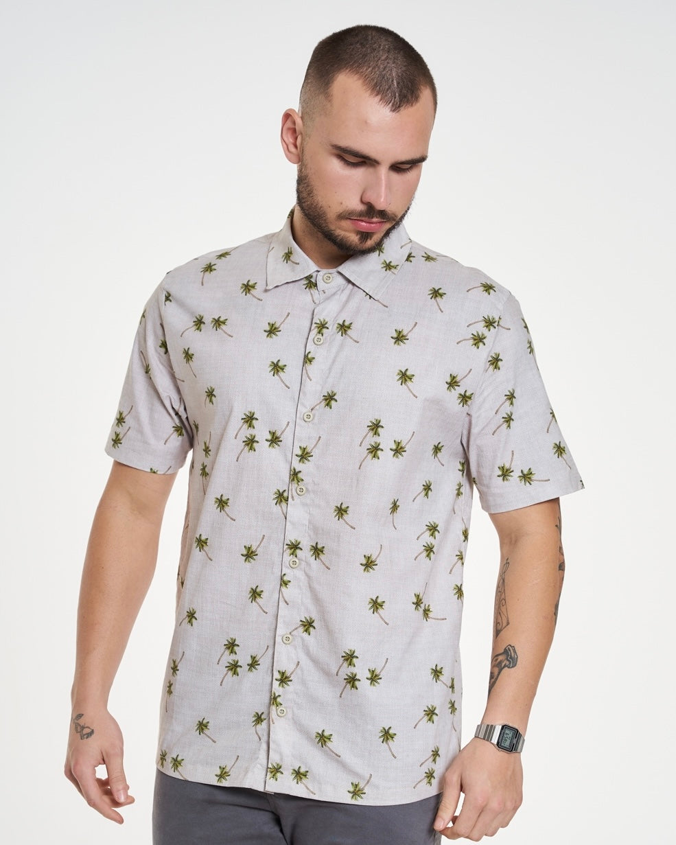 Casual Elastic Printed Shirt - Deserto