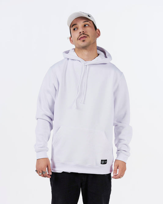 Hooded Kangaroo Sweatshirt – Solid White