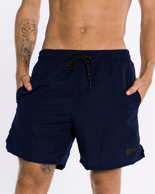 Sweat Shorts Wave - Navy Blue