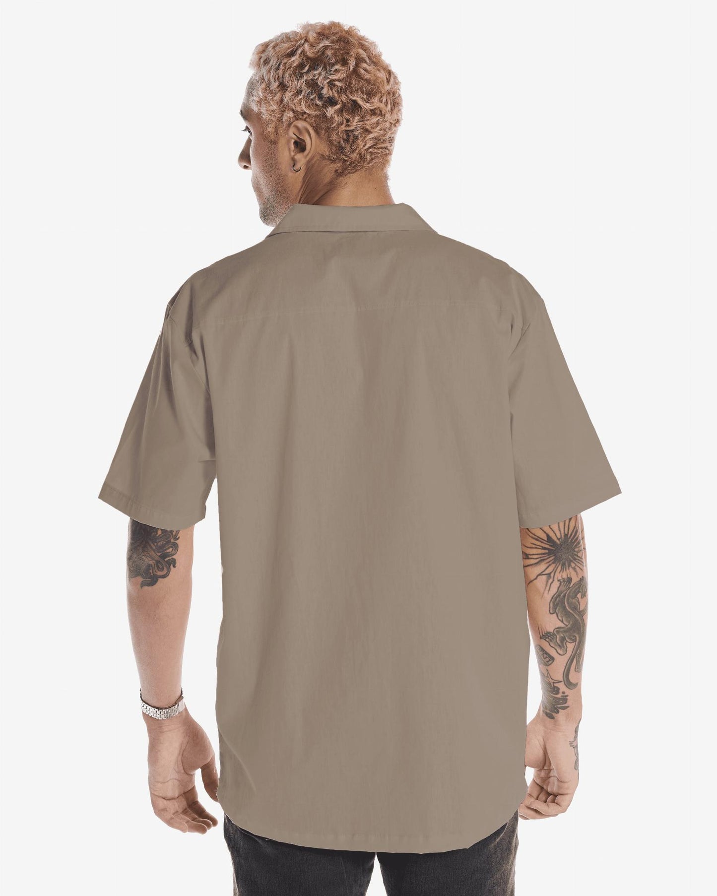 Casual Solid Shirt - Bronze