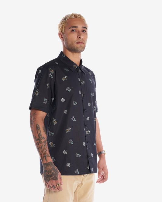 Casual Elastic Printed Shirt - Palmeira