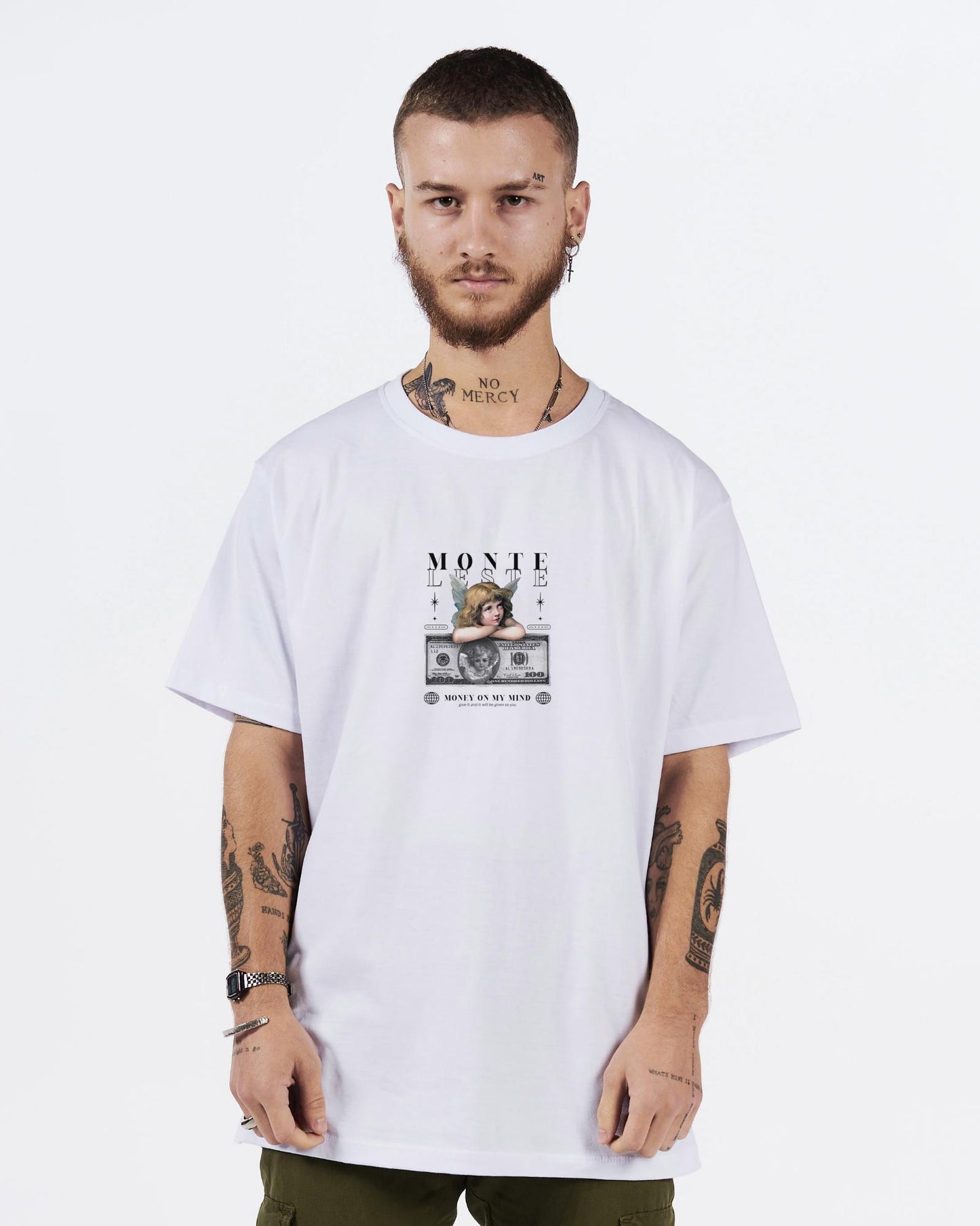 Printed T-Shirt - White Angel Money